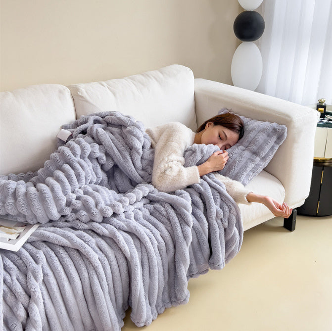 Sensory Heaven Cozy Double-sided Faux Fur Blanket