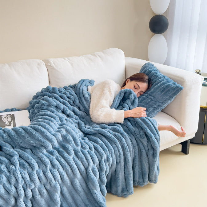 Sensory Heaven Cozy Double-sided Faux Fur Blanket
